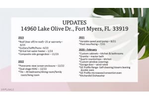 14960 Lake Olive Drive, FORT MYERS, FL 33919 Sold 11/25/24