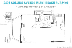 2401 Collins Ave, Miami Beach, FL 33140, Sold 10/20/16