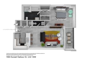 1800 Sunset Harbour Dr 1409 Miami Beach, FL 33139 - MLS#A11915678