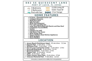 882 Quiescent Lane, Port Saint Lucie, FL 34983 - MLS#B26003449