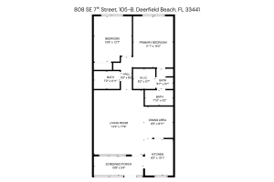 808 SE 7th St 105-B, Deerfield Beach, FL 33441 - MLS#F10514037