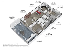 6209 HERITAGE LANE, BRADENTON, FL 34209 - MLS#MFRA4648998