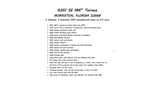 6351 186TH TERRACE, MORRISTON, FL 32668 Sold 03/20/25