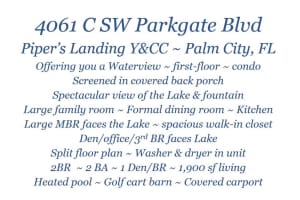 4061 SW Parkgate Blvd, Palm City, FL 34990, Sold 12/02/20