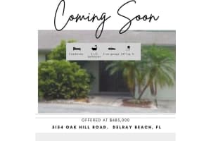 5154  Oak Hill Road, Delray Beach, FL 33484 Sold 07/12/23