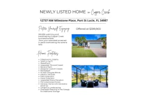 12737 NW Milestone Place, Port Saint Lucie, FL 34987 Sold 05/17/24