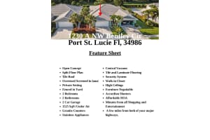 1230 NW Bentley Circle A, Port Saint Lucie, FL 34986 Sold 10/18/24